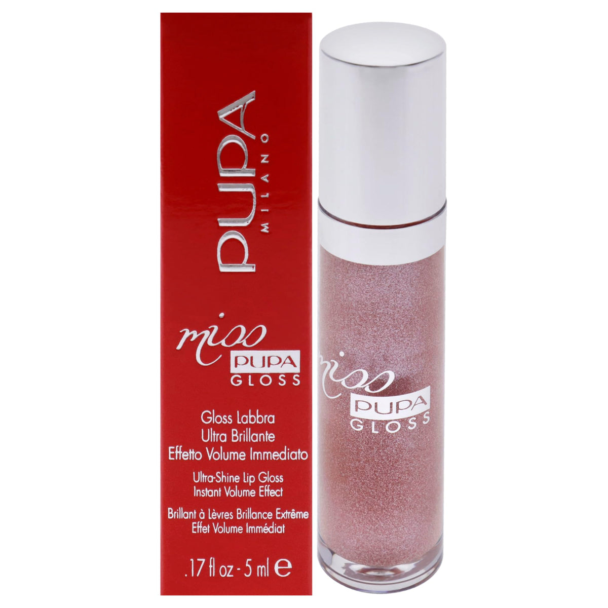 Pupa Milano Lip Gloss  Miss Milano  Extreme Shine  Instant Volume Effect  Moisturizing  NonSticky  Creamy Texture  Enchanted M