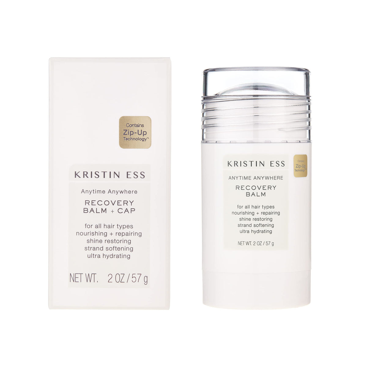 Kristin Ess Hair Recovery Balm Treatment - Restore Shine & Control for Damaged Hair, 2oz