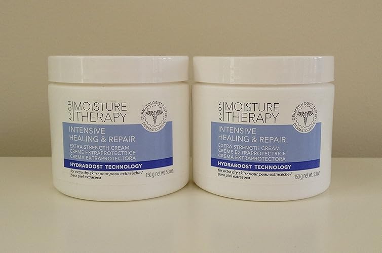 Avon Moisture Therapy Extra Strength Cream - 2 Jars (5.3 Oz) For Intensive Repair