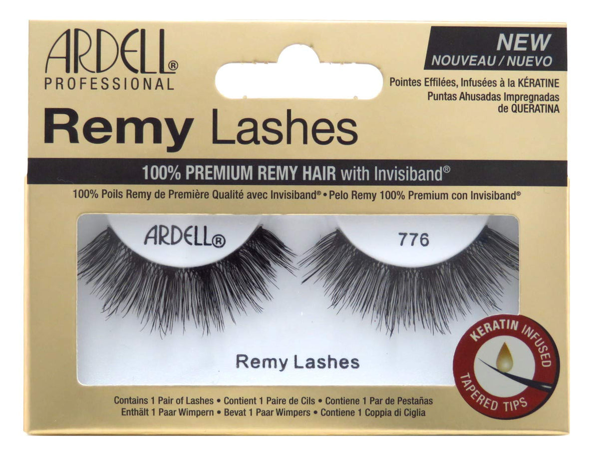 Remy Lashes #776 Black 2 Pack - Premium Remy Hair False Eyelashes For Stunning Looks