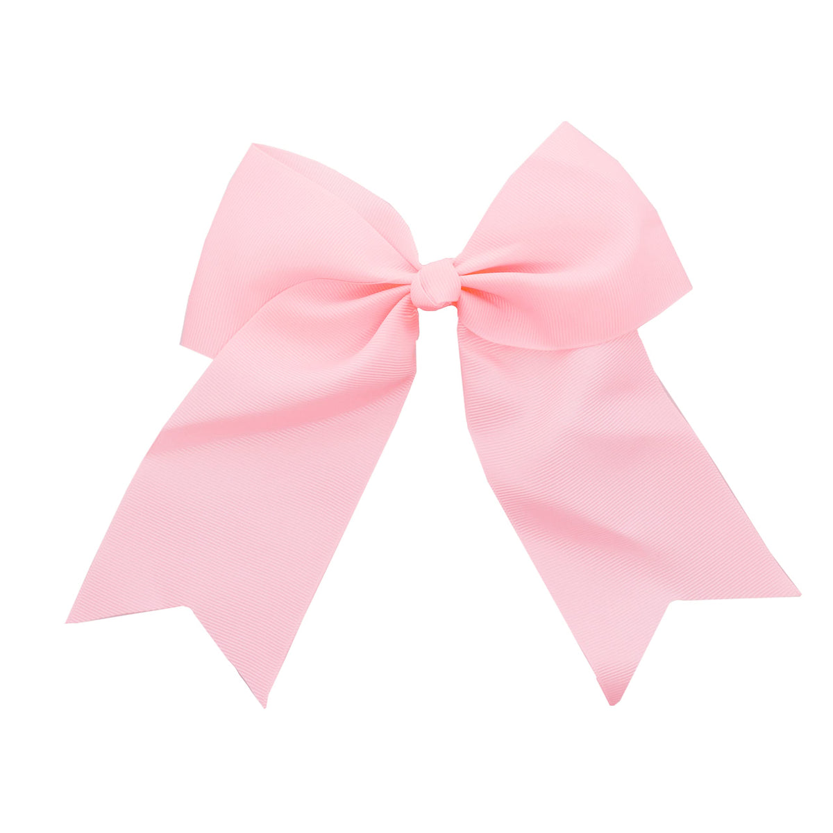 Motique Accessories Light Pink Jumbo Bow Clip with Tails - Large Metal Hair Accessory