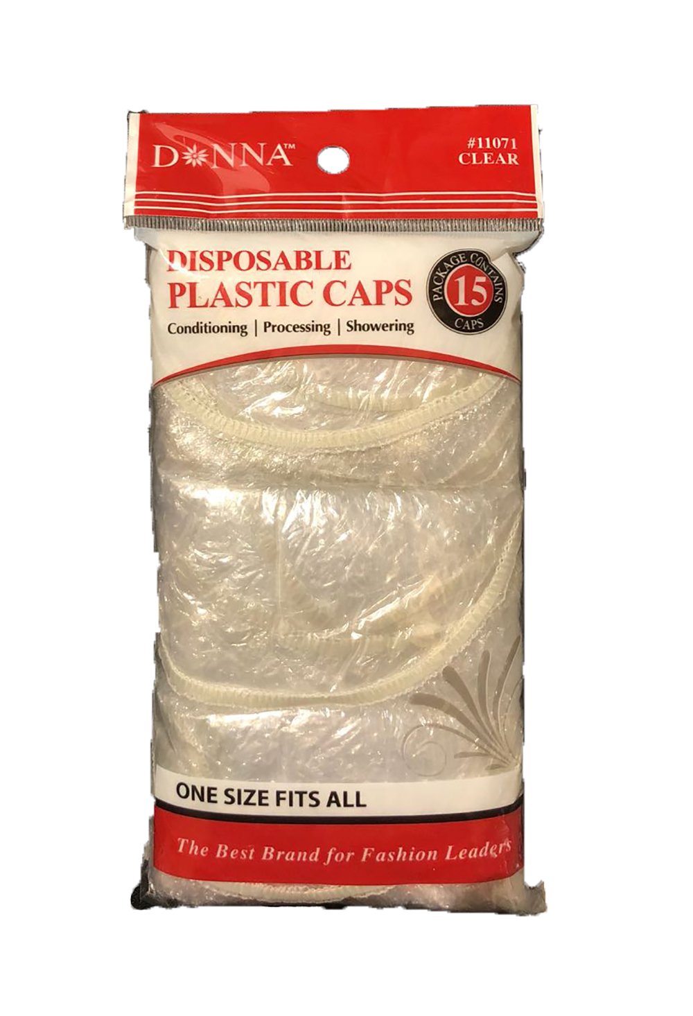 Donna Collection Disposable Plastic Caps - 15 Count, Versatile And Convenient For All Uses