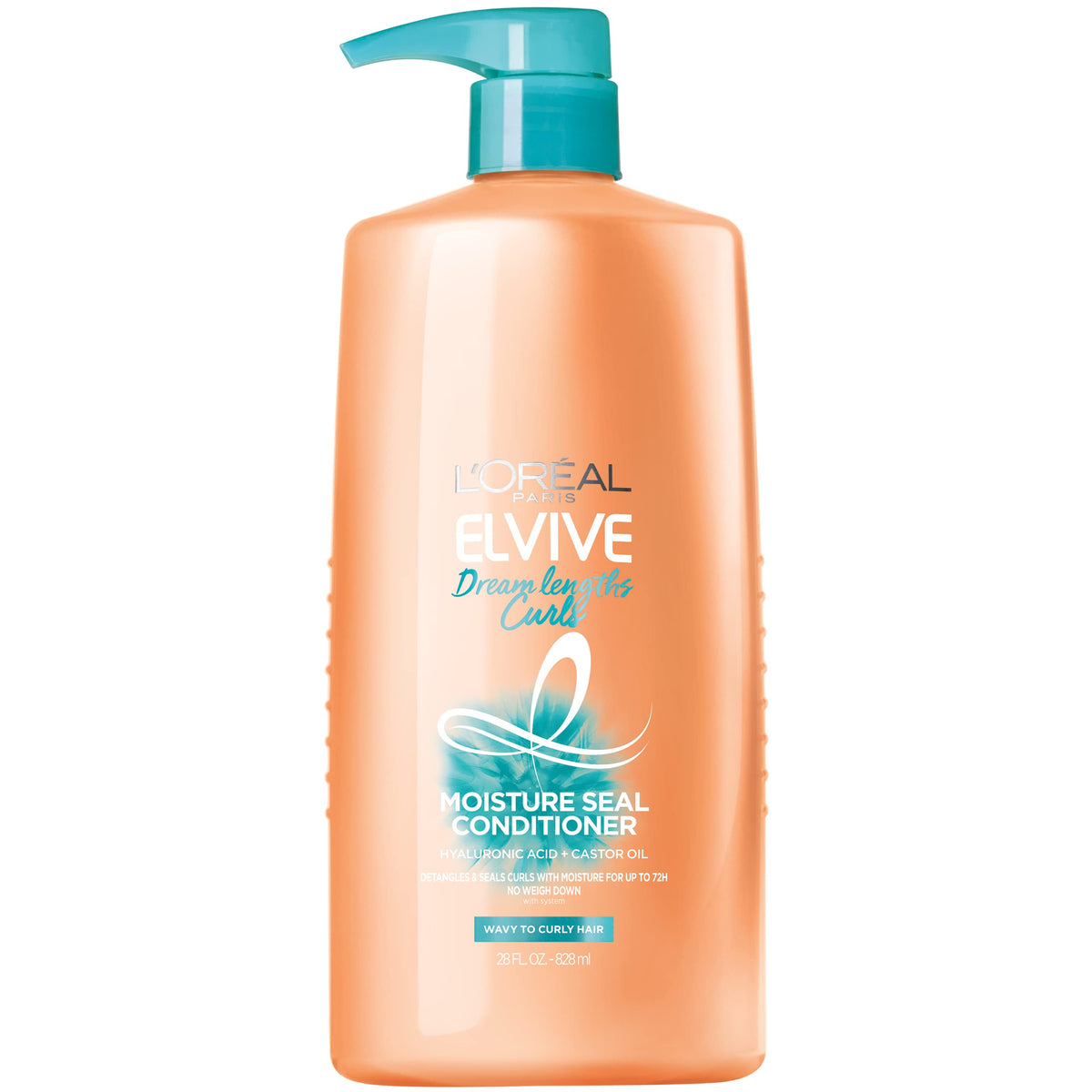 L’Oréal Paris Elvive Dream Lengths Curls Conditioner, Paraben-Free, 28 Fl Oz, Wavy To Curly Hair