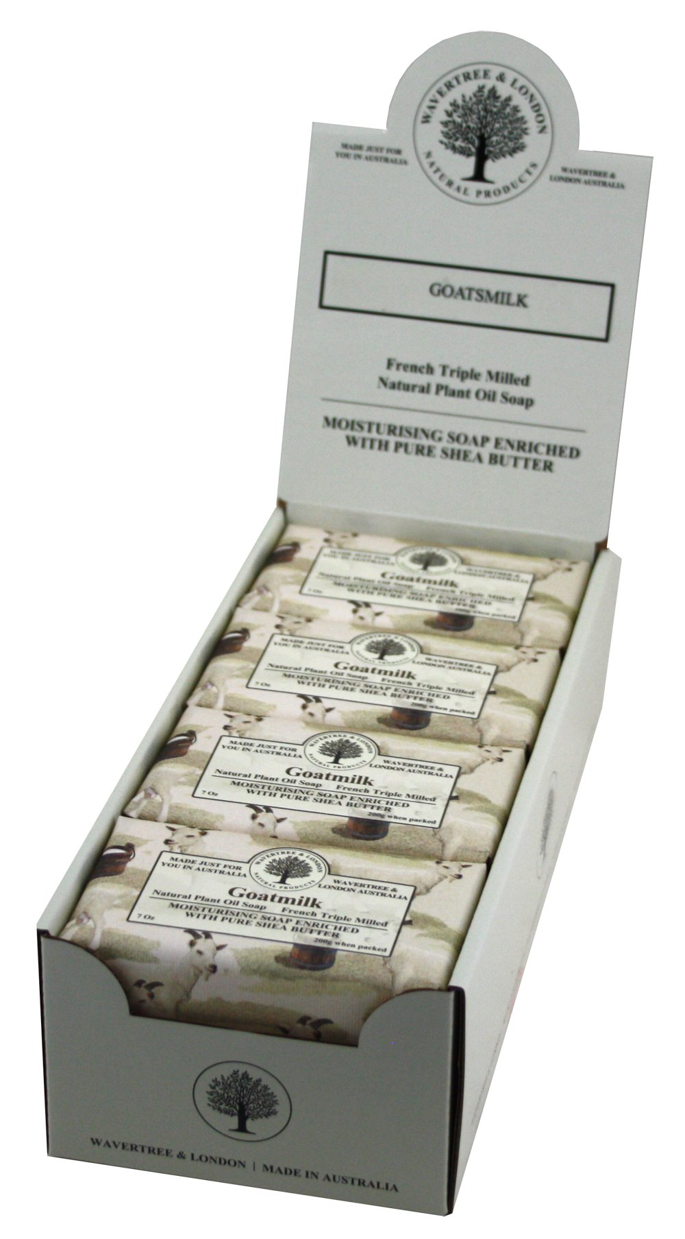 Wavertree & London Goats Milk Soap Bars - 8 Pack, Moisturizing & Nourishing