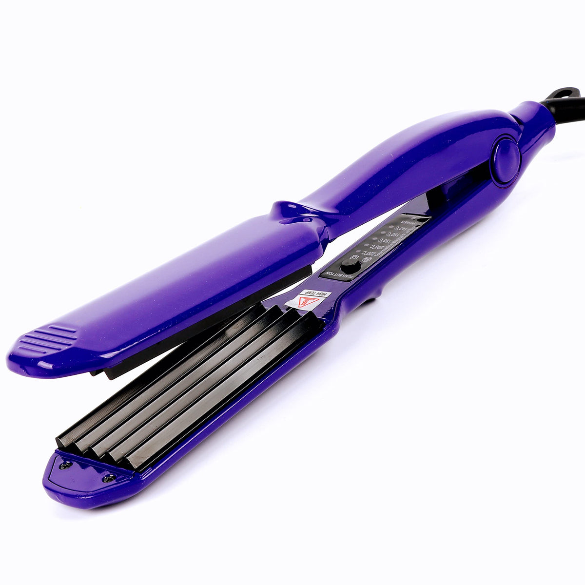 Mbhair Ceramic Crimper Iron - Purple, Anti-Static, Adjustable Temp For Volumizing Fluffy Hairstyles