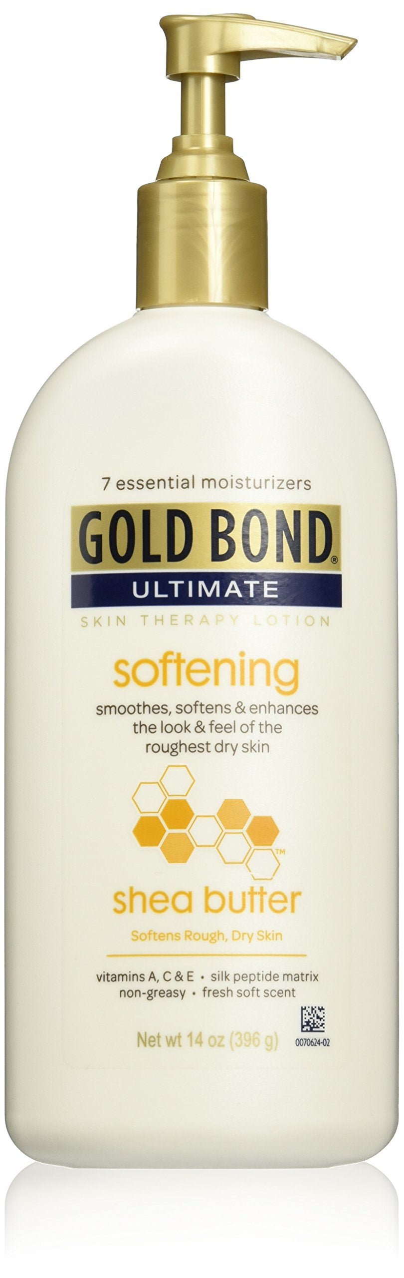 Gold Bond Ultimate Shea Butter Lotion, Skin Therapy, 14 Oz - Softening Moisturizer