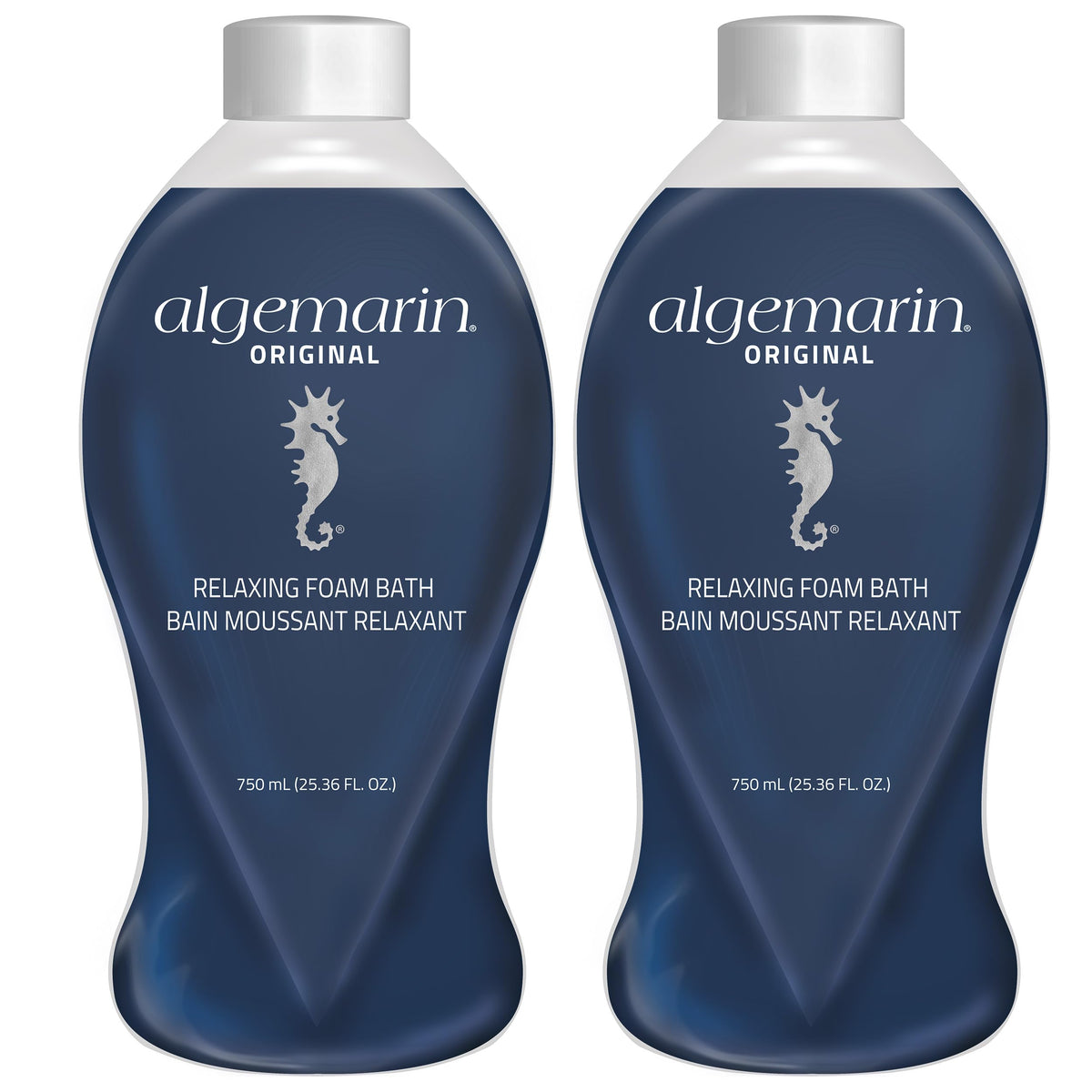 Algemarin Original Scent Foam Bath - European Sea Aromatherapy, 2-Pack (750 Ml)