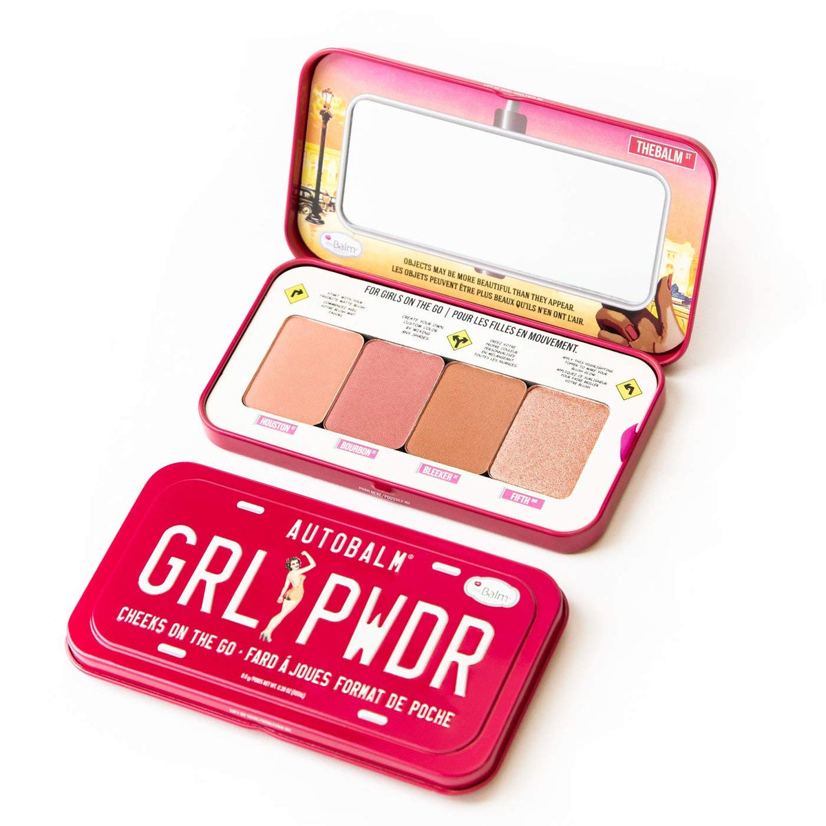 theBalm Autobalm Girl Powder Cheek Palette  Long Lasting Blush and Highlight