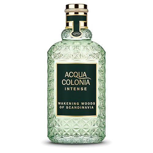 4711 Acqua Colonia Intense Wakening Woods of Scandinavia EDC Spray for Unisex, 5.7 Fl Oz - Refreshing Fragrance by Muelhens