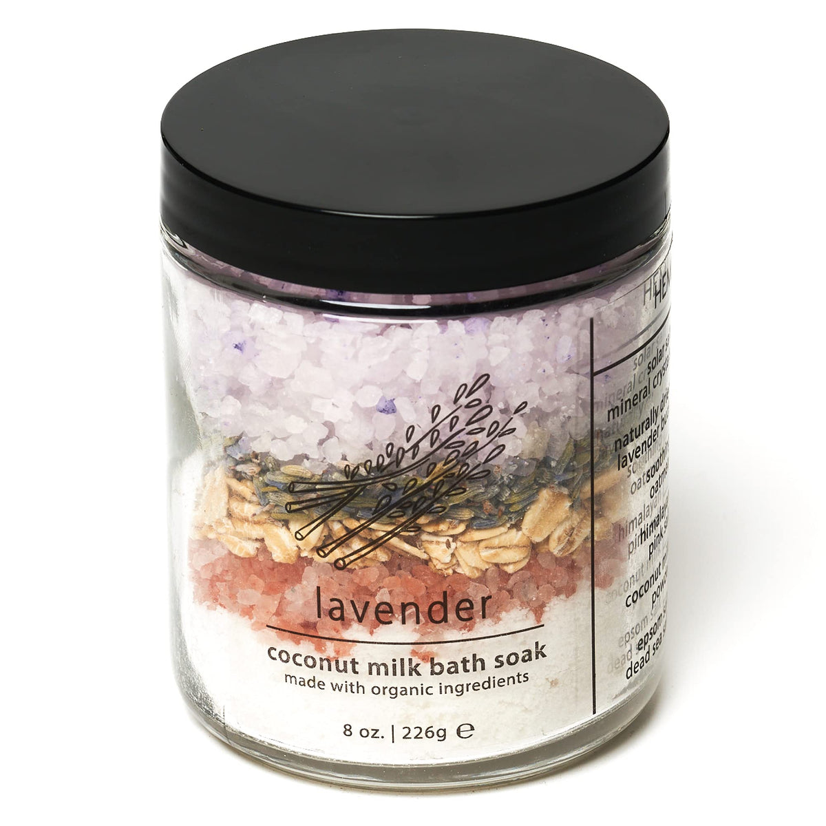 Hemlock Park Lavender Coconut Milk Bath Soak With Dead Sea & Epsom Salts - 9.5 Oz