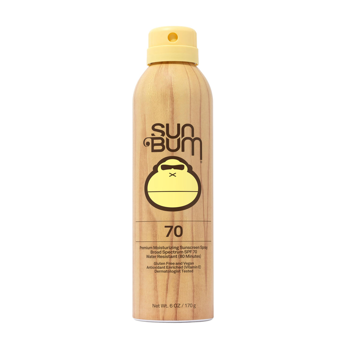 Sun Bum Spf 70 Sunscreen Spray - Vegan, Reef Safe, Moisturizing Uva/Uvb, 6 Oz