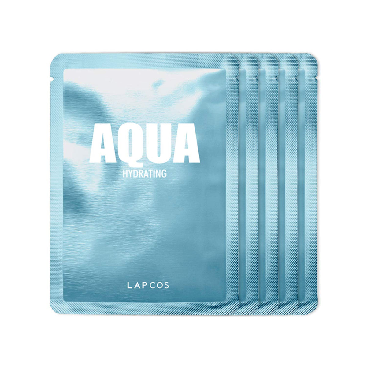 Lapcos Aqua Sheet Mask 5-Pack - Hydrating Face Mask With Seawater & Plankton Extract