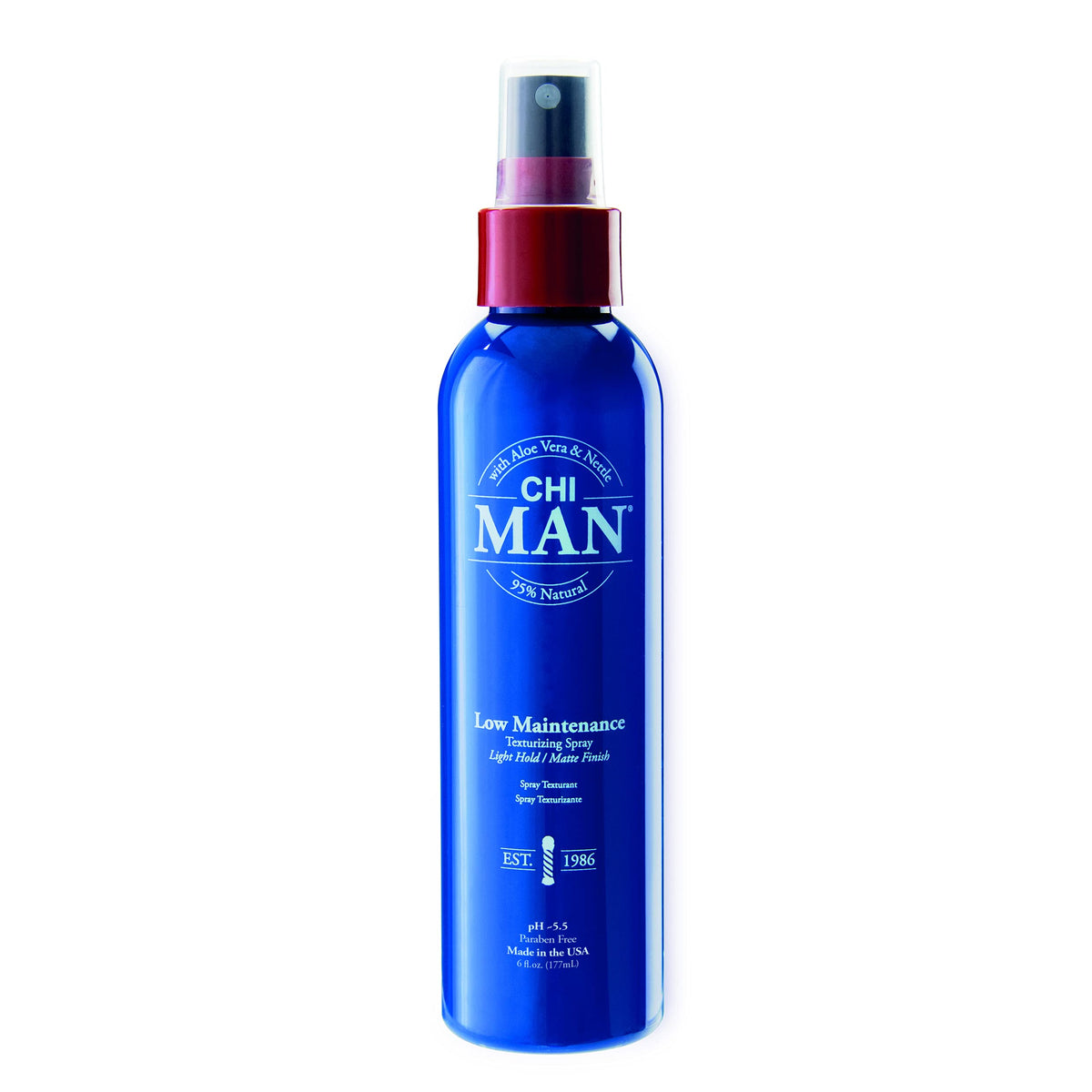 Chi Man Low Maintenance Texturizing Spray, Sea Salt, Oud Fragrance, Light Hold, 6 Oz