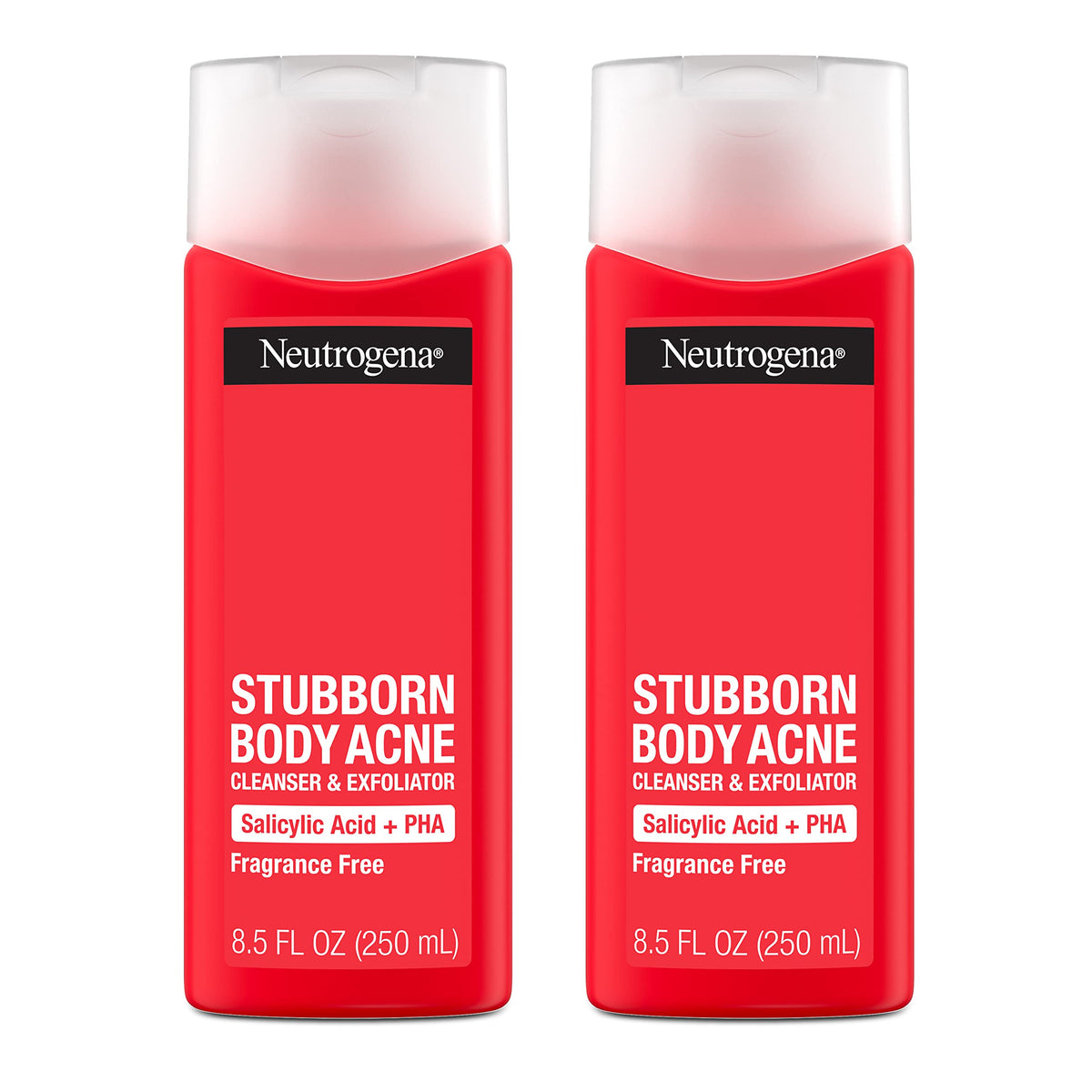 Neutrogena Stubborn Body Acne Cleanser & Exfoliator, Salicylic Acid, 8.5 Oz, Pack