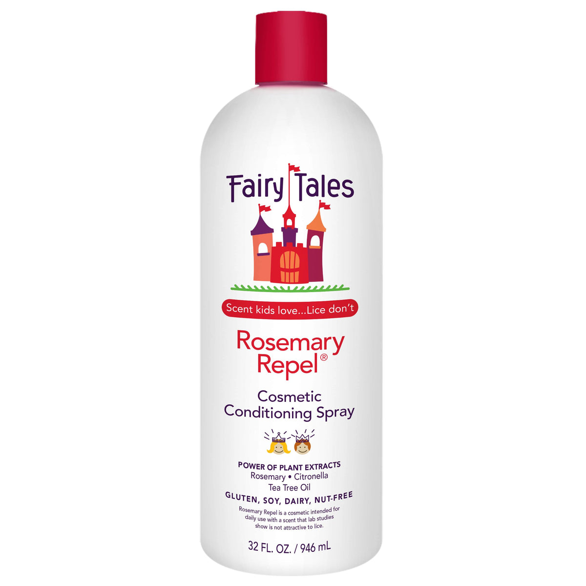 Fairy Tales Rosemary Repel Daily Kids Conditioning Spray, 32 Fl Oz - Lice Prevention