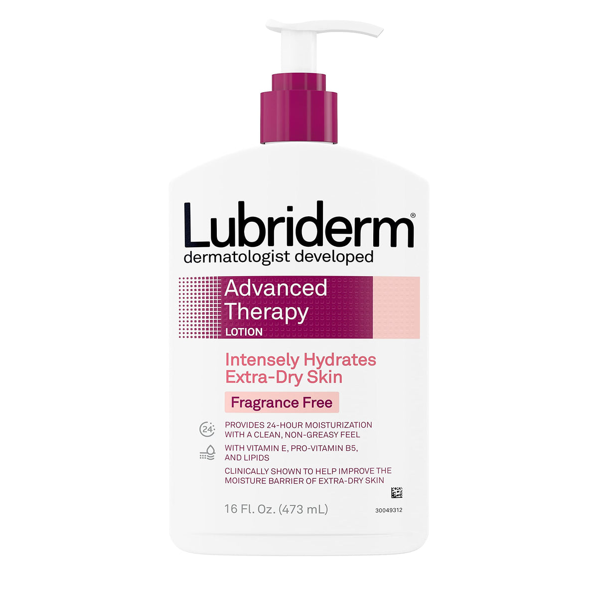 Lubriderm Advanced Therapy Moisturizing Lotion, Deep Hydration For Extra Dry Skin, 16 Fl Oz