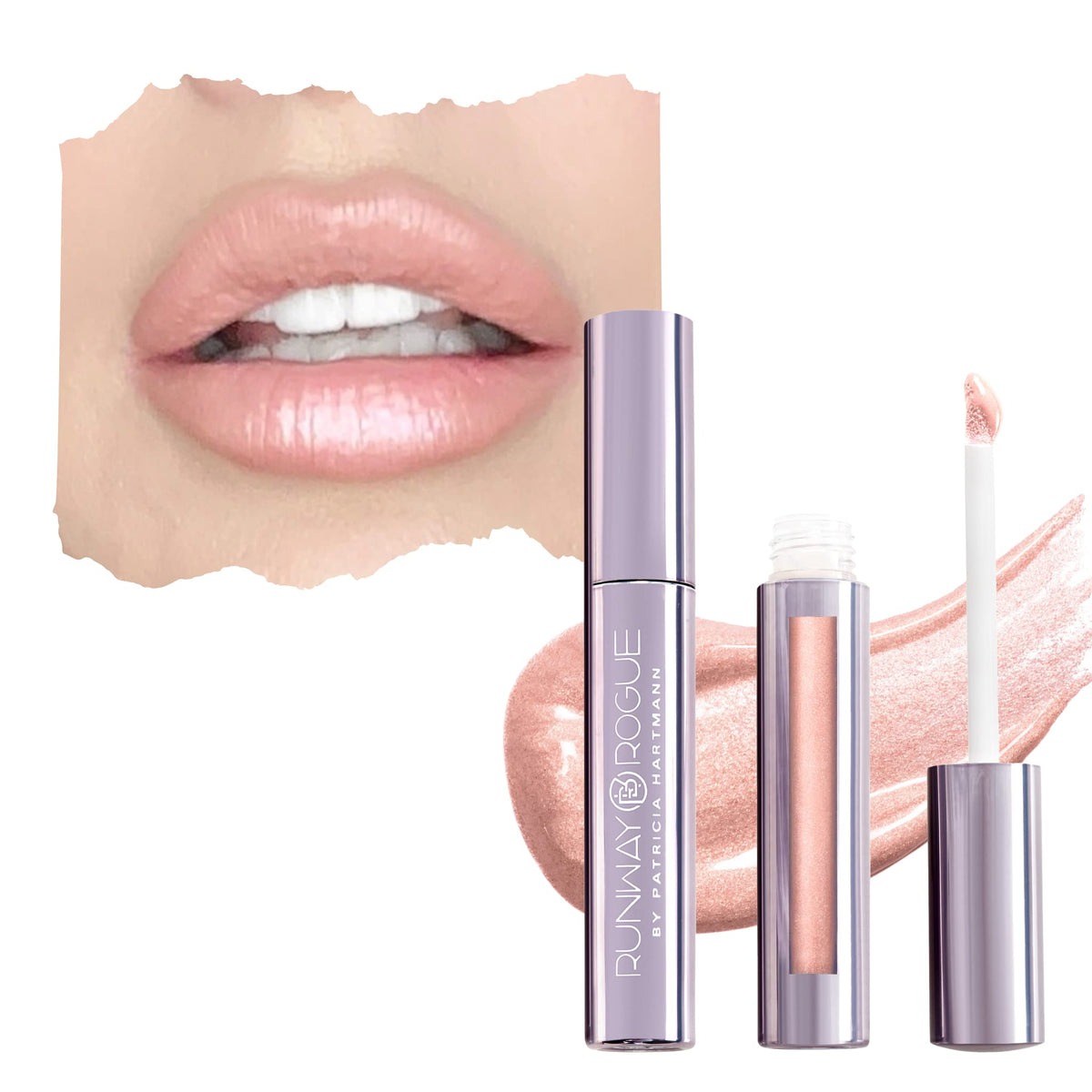 Runway Rogue LuxGloss High-Pigment Shimmer Lip Gloss in Photo Filter - 1 Count