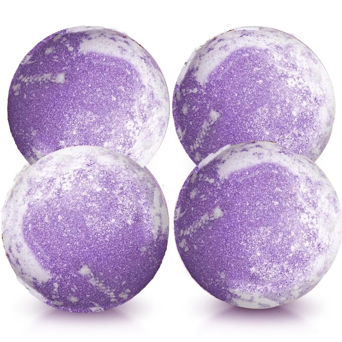 Kastu Bath Bombs Set - Fizzy Spa Gift With Hemp Oil & Lavender For Relaxation, 4 Pcs