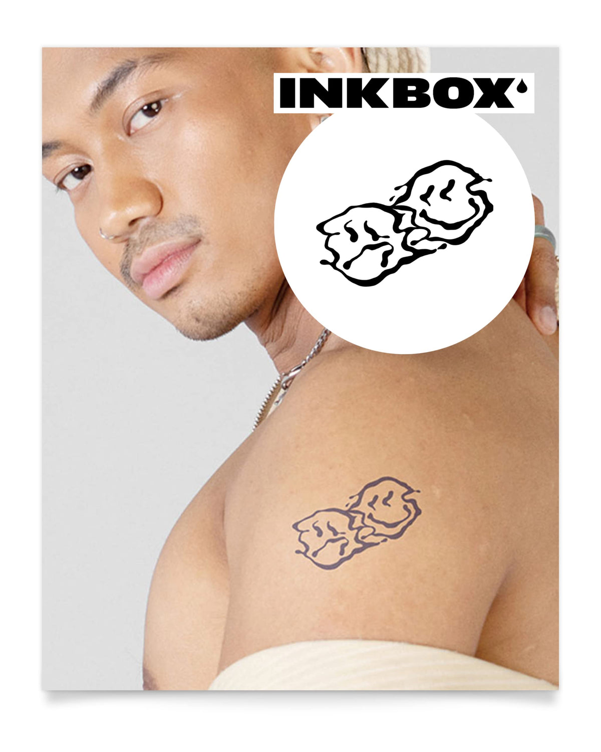 Inkbox Semi-Permanent Temporary Tattoo - Water-Resistant, Easy Application, Two Moods, 3X3 In