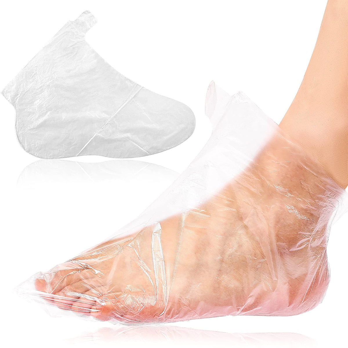 Sliverdew Paraffin Bath Liners, 100Pcs Plastic Foot Covers For Wax Therapy & Hot Wax Treatment