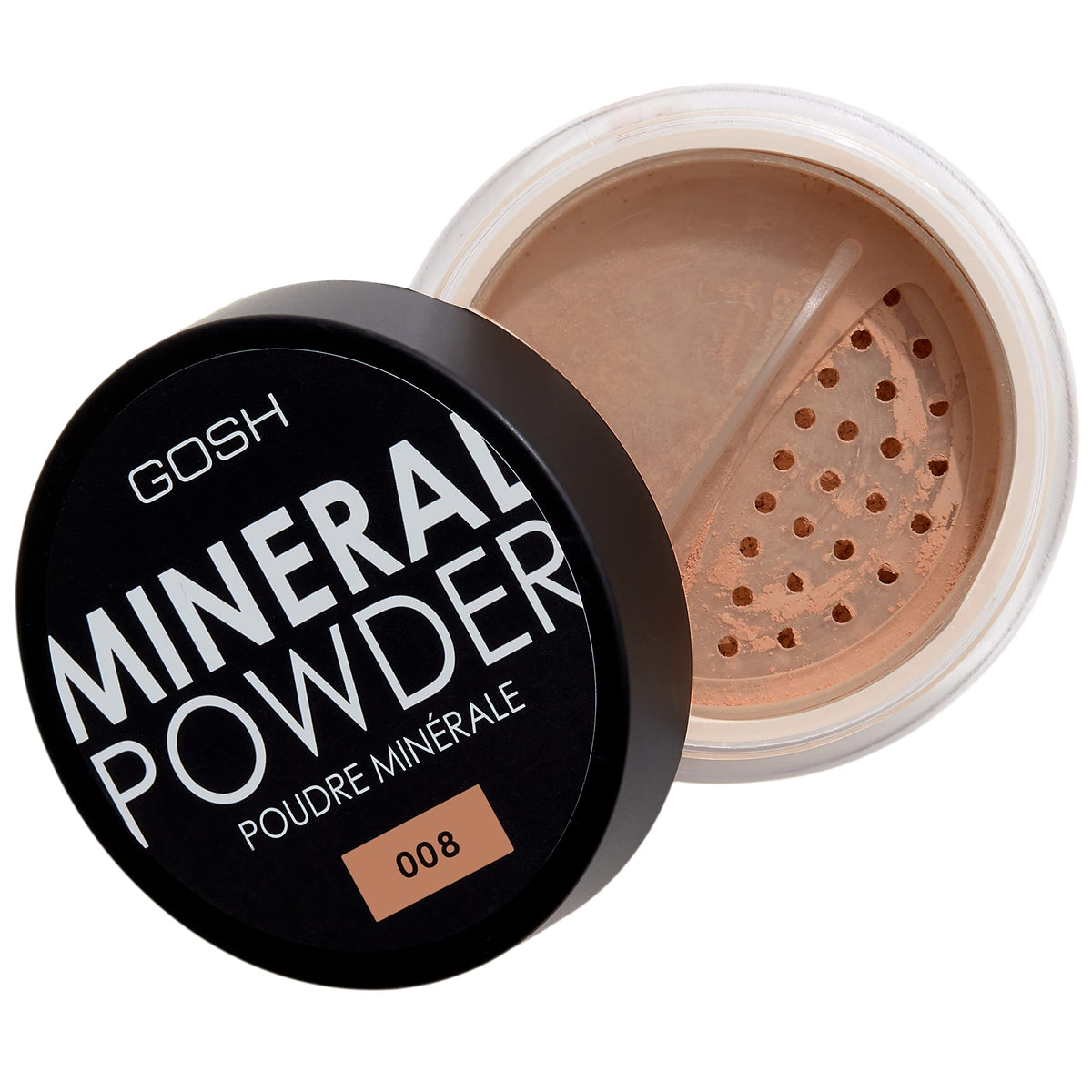 Gosh Mineral Powder #008 Tan - 8G/0.28Oz - Lightweight Face Makeup For Even Skin Tone