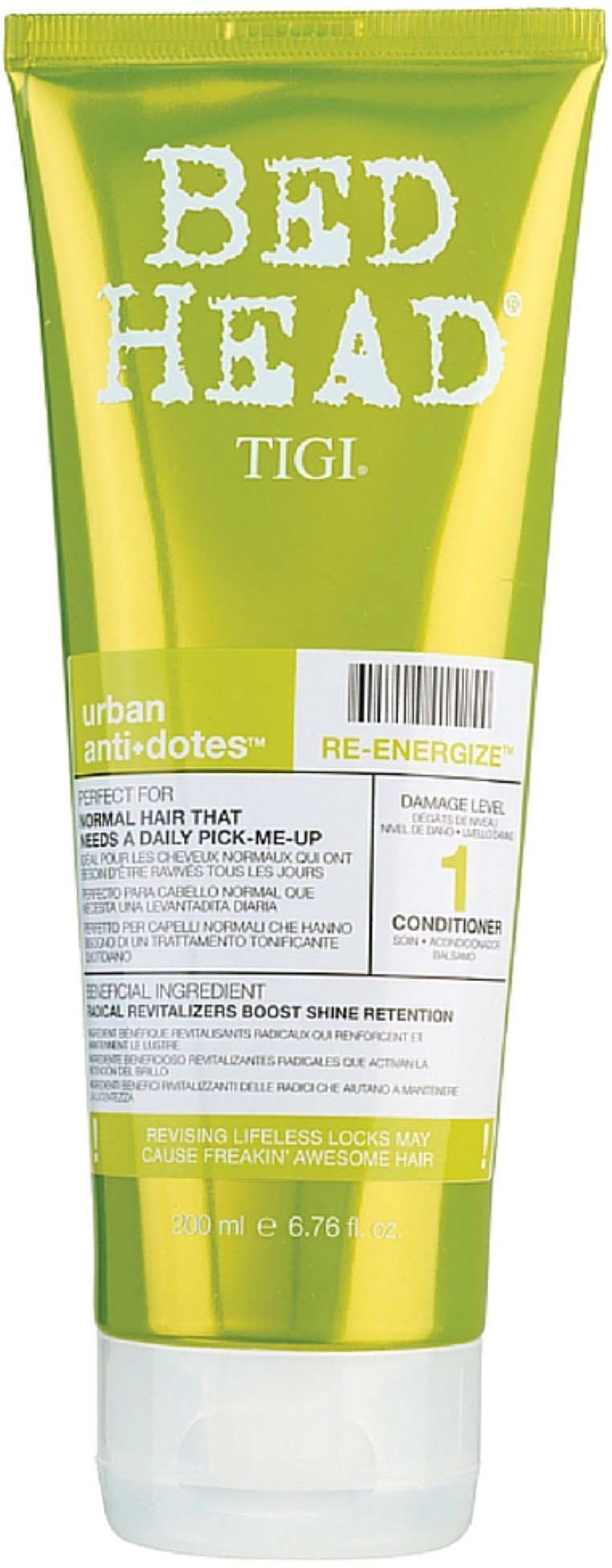 Tigi Bed Head Urban Antidotes Re-Energize Conditioner, 6.76 Fl Oz, Unisex