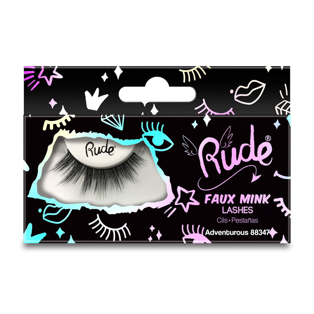 RUDE Faux Mink 3D Lashes - Adventurous for Bold and Dramatic Looks