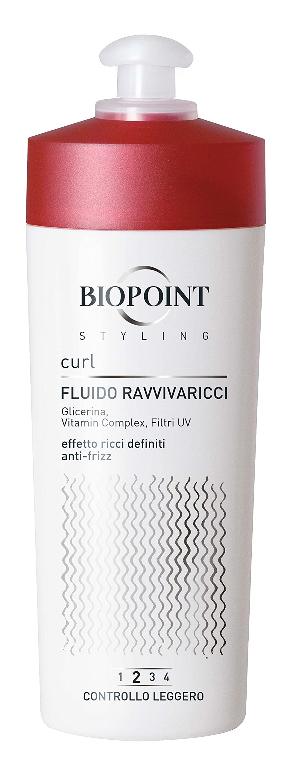 Biopoint Styling Curl Fluido Anti Fizz, Light Seal Check No. 2, 6.7 Fl Oz, Made In Italy