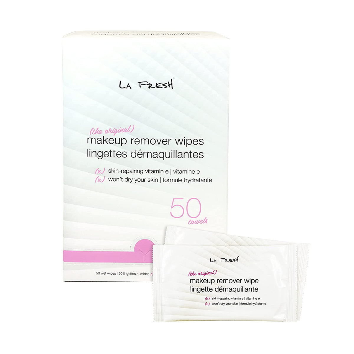 La Fresh Waterproof Makeup Remover Wipes - 1200Ct Facial Cleansing Wipes With Vitamin E