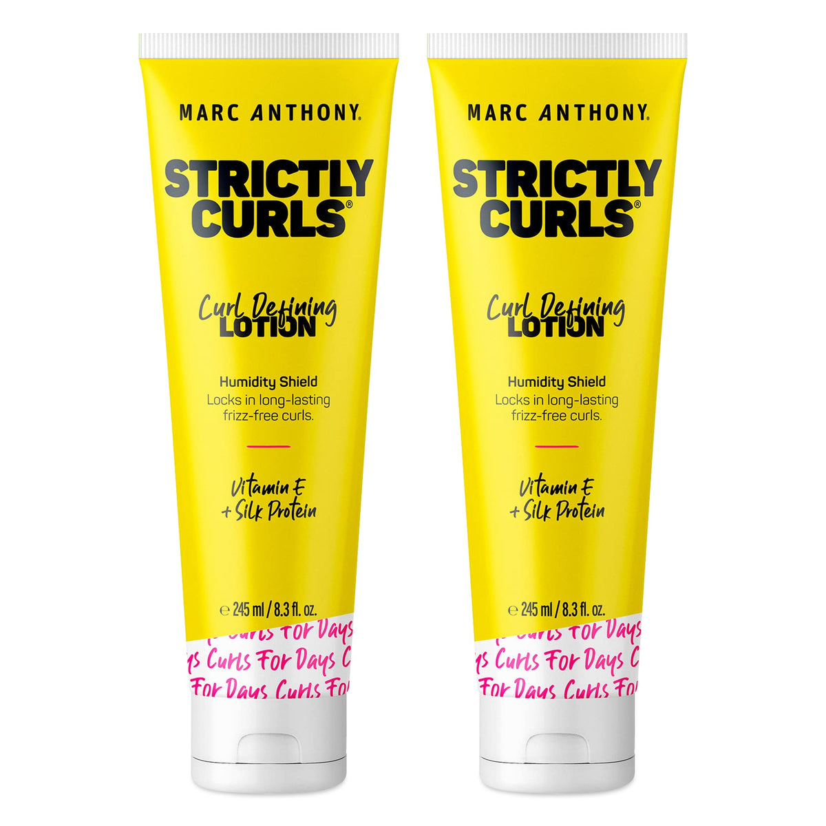 Marc Anthony Curl Defining Lotion - 2 Pack, Silk Protein & Vitamin E, Sulfate-Free, 8.3 Fl Oz