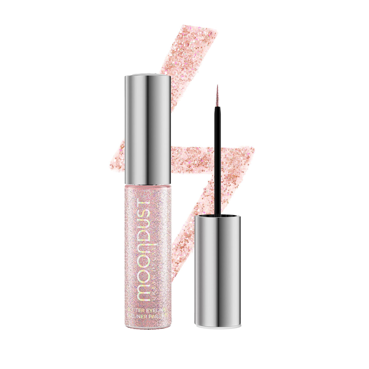 URBAN DECAY Moondust Liquid Glitter Eyeliner - Light Pink Iridescent Glitter, 0.25 fl oz