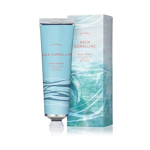 Thymes Hand Cream Aqua Coralline 3 Fl Oz - Nourishing Moisturizer For Soft Skin