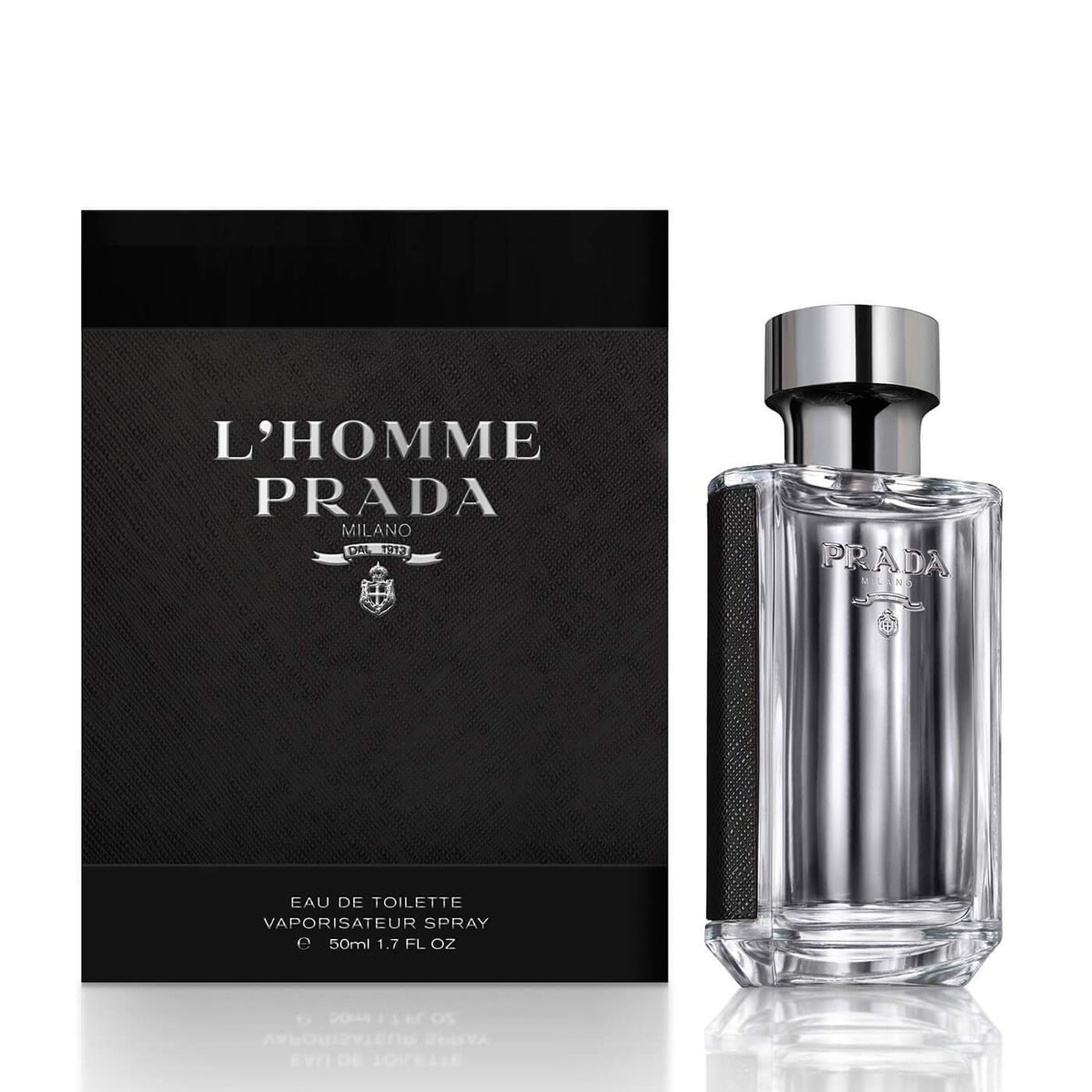 Prada L'Homme Eau De Toilette Spray For Men, 1.7 Fl Oz - Elegant Fragrance For Him