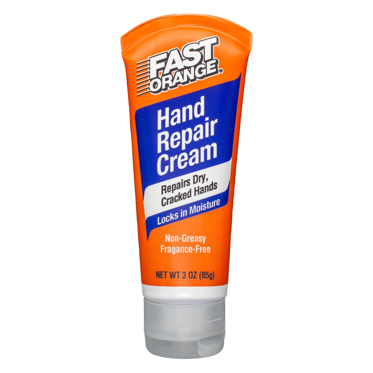 Fast Orange Hand Repair Cream, 3Oz Non-Greasy, Unscented For Dry & Cracked Hands