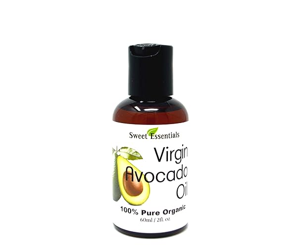 Sweet Essentials Organic Virgin Avocado Oil, 2oz - 100% Pure, Cold Pressed, NON-GMO