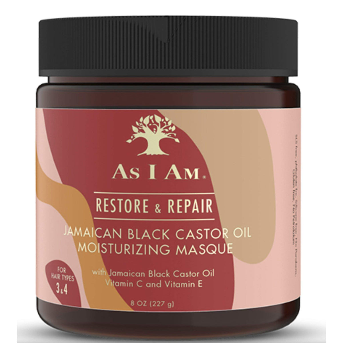 As I Am Jbco Masque 8Oz - Deep Conditioning, Hydration & Scalp Repair - Vegan, Red