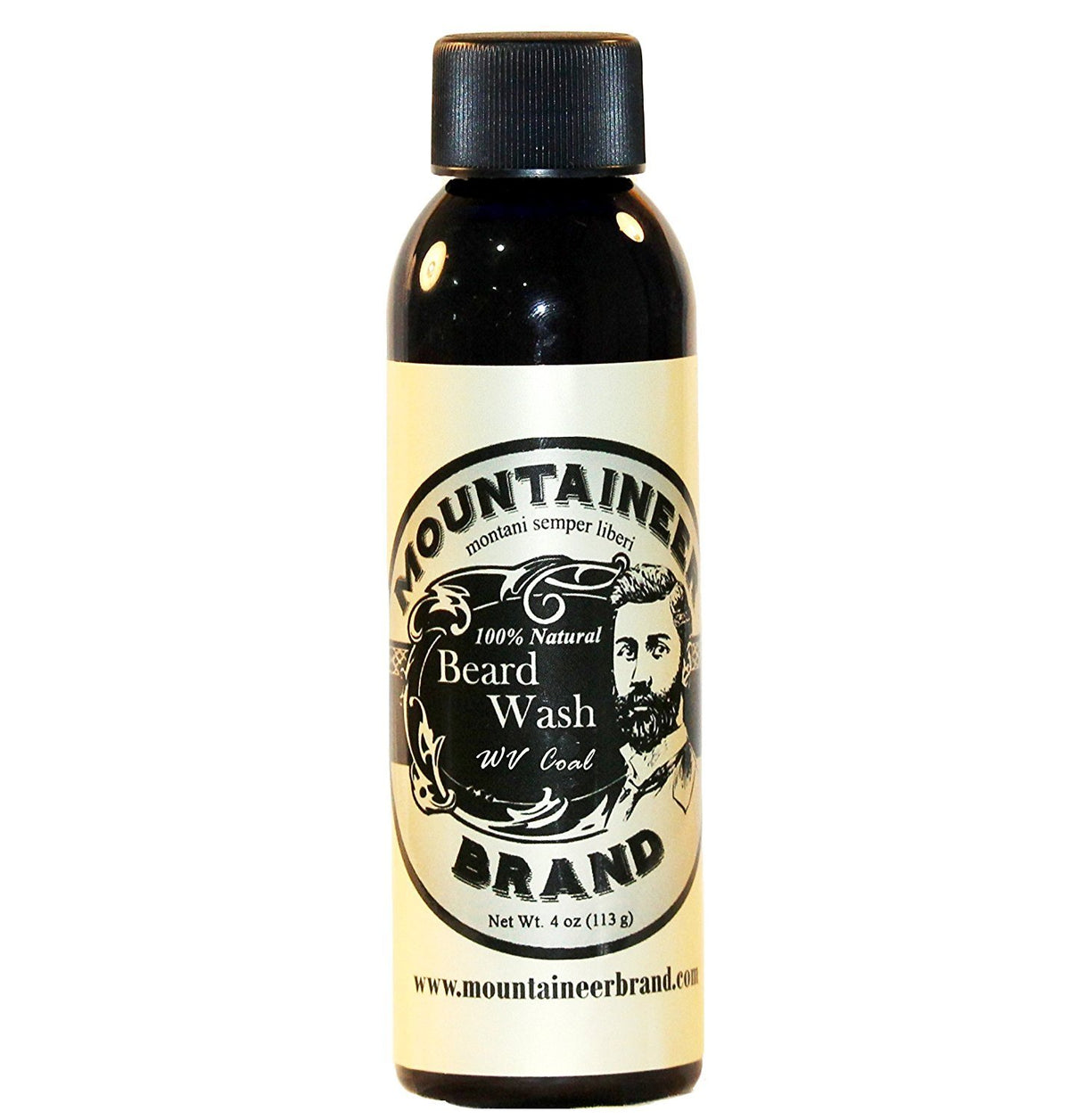 Mountaineer Brand Beard Wash For Men | 100% Natural Shampoo | Wv Coal Scent | 4Oz