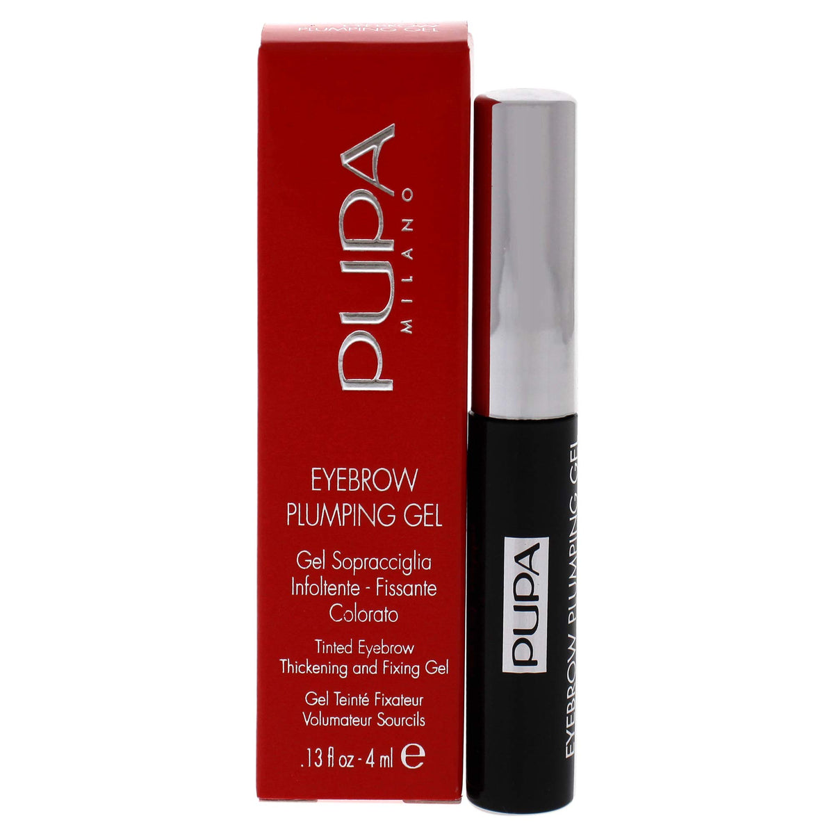 Pupa Milano Eyebrow Plumping Gel, 001 Blonde, All-Day Hold For Thick, Sculpted Brows - 0.