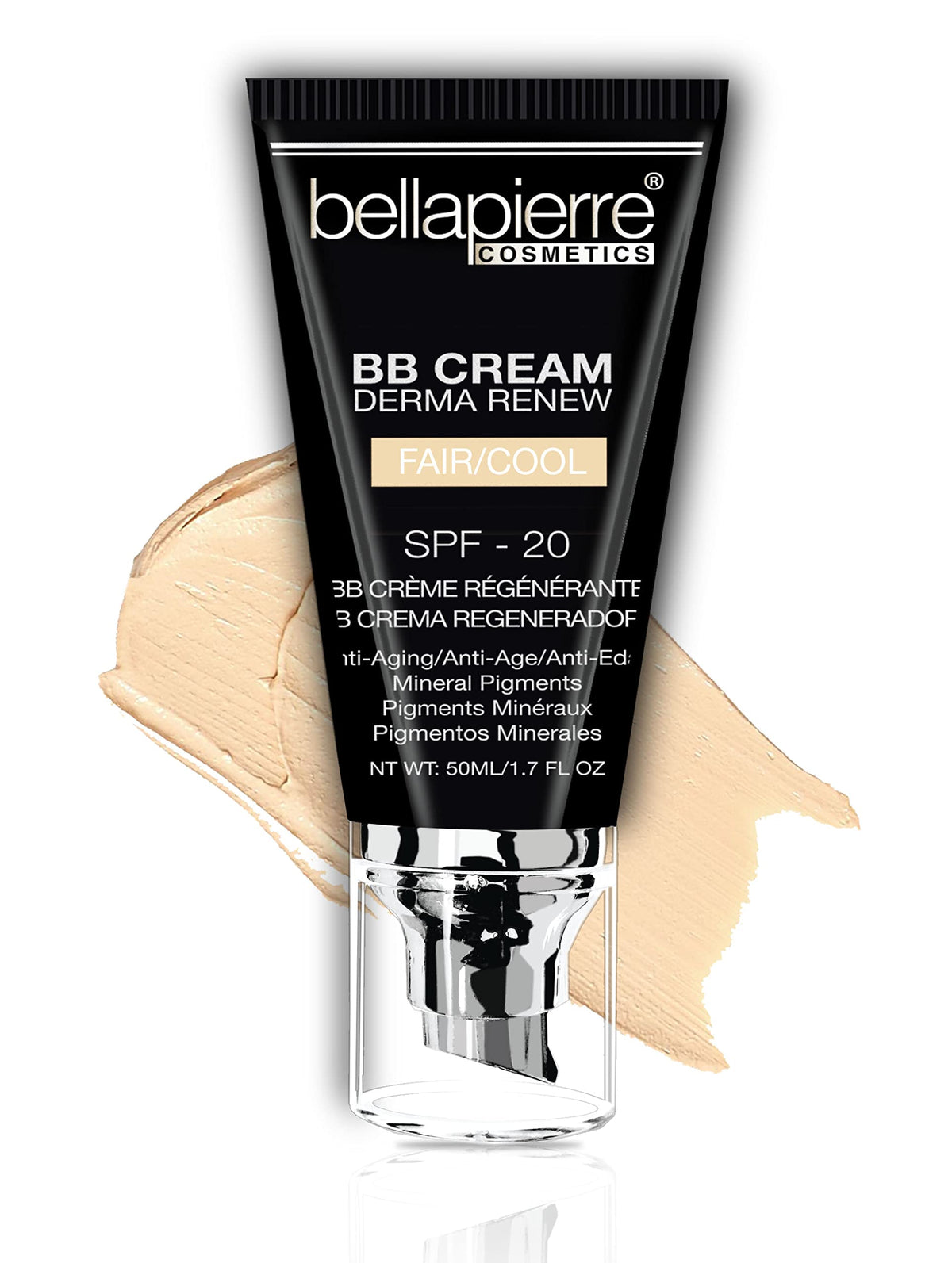 Bellapierre Bb Cream Spf 20 - Tinted Sunscreen & Foundation, Fair Cool, 1.7 Fl Oz