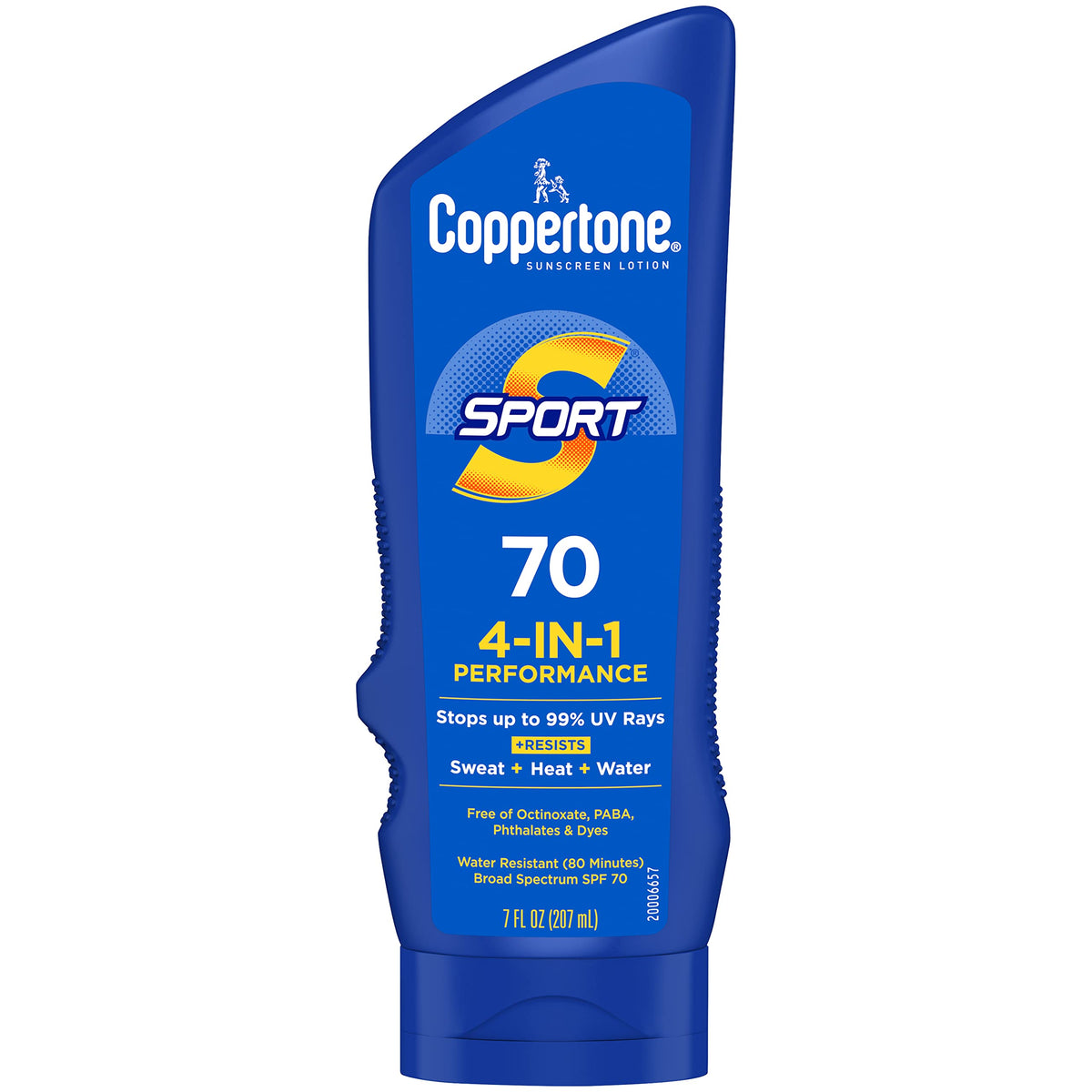 Coppertone Sport Sunscreen Spf 70 Lotion, Water Resistant, 7 Fl Oz - Body Sunscreen