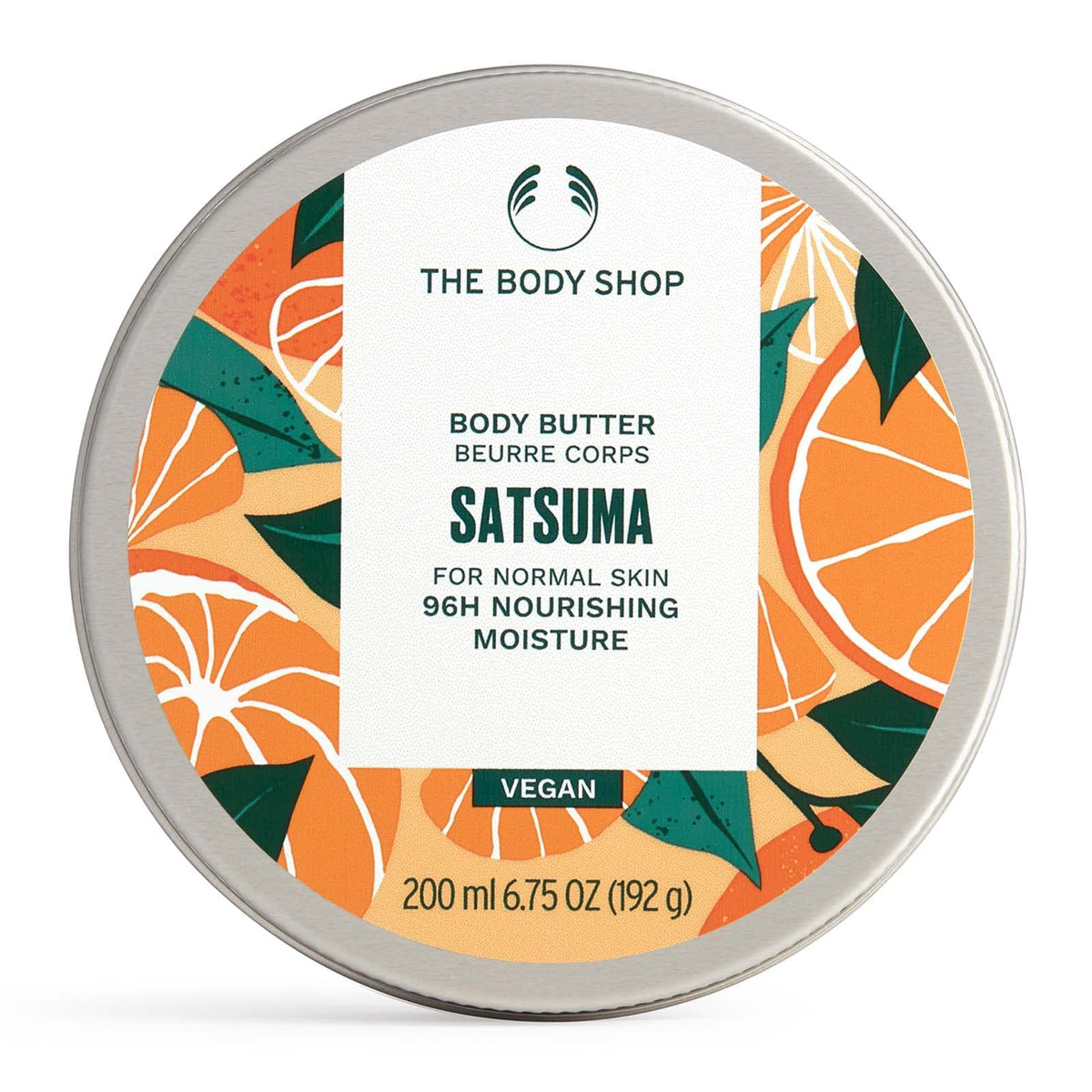 The Body Shop Satsuma Body Butter, Vegan Moisturizer For Normal Skin, 6.75 Oz