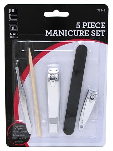 Swissco 5 Piece Manicure Set - Dual Pack For Perfect Nail Care And Grooming Essentials