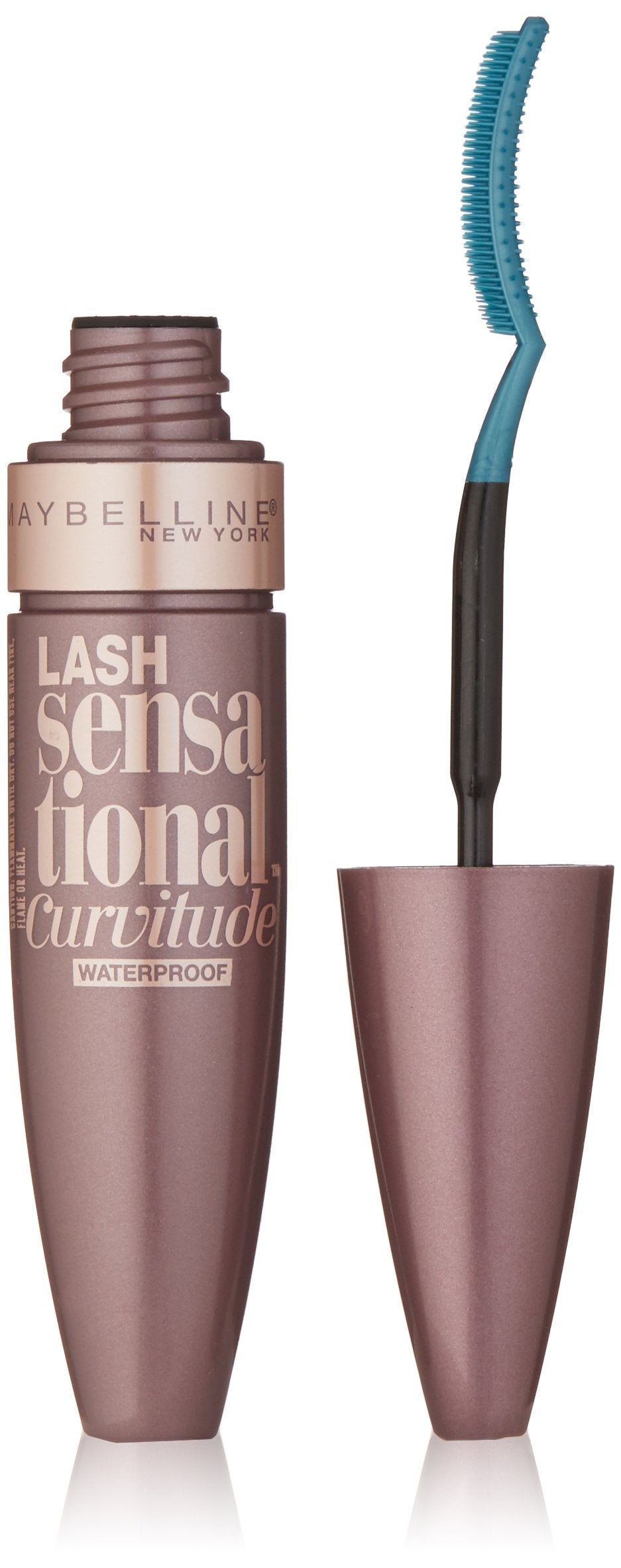 Maybelline Lash Sensational Curvitude Waterproof Mascara, Very Black, 0.32 Fl Oz