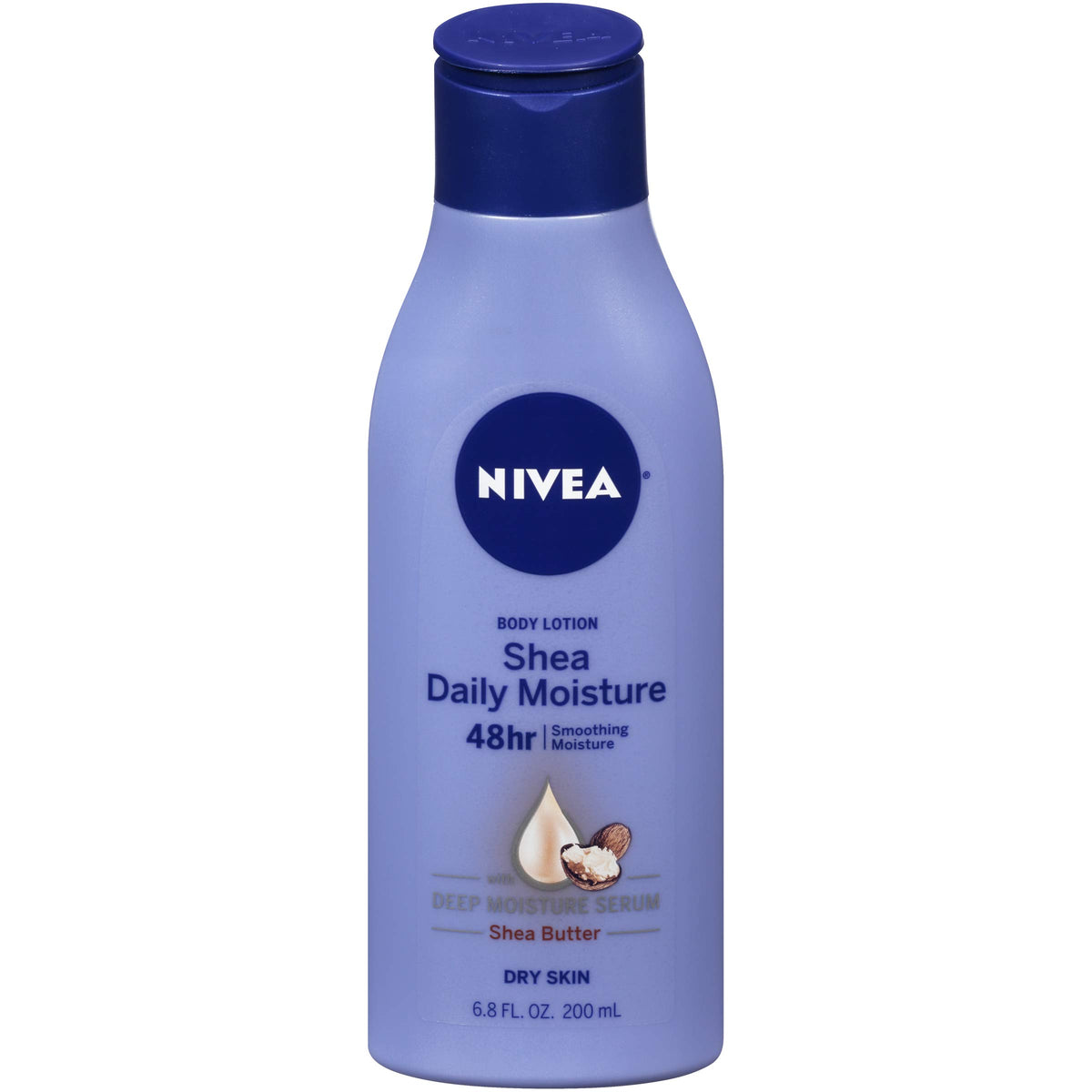 Nivea Shea Daily Moisture Body Lotion, 6.8 Fl. Oz. - Hydrating, Nourishing, Purple