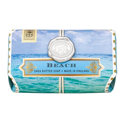 Michel Design Works Large Bath Soap Bar - Beach, 8.7 Oz, Luxury Fragrance, Ideal Gift