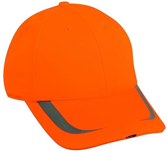 Hi Beam Adjustable Closure Safety Lighted Cap by Outdoor Cap - Orange, 3.4 Ounces, Perfect for Safety and Visibility