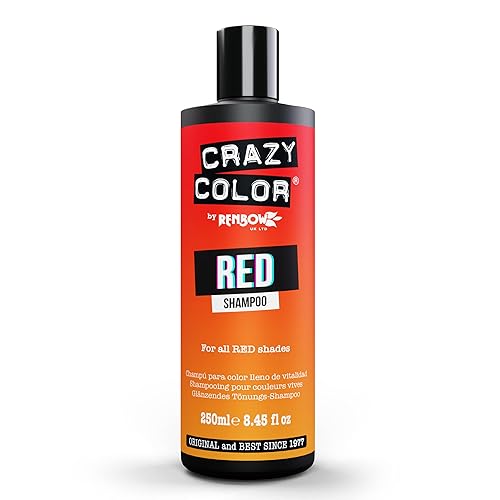 Crazy Color Red Shampoo 250Ml - Refresh & Prolong Semi-Permanent Color Treated Hair