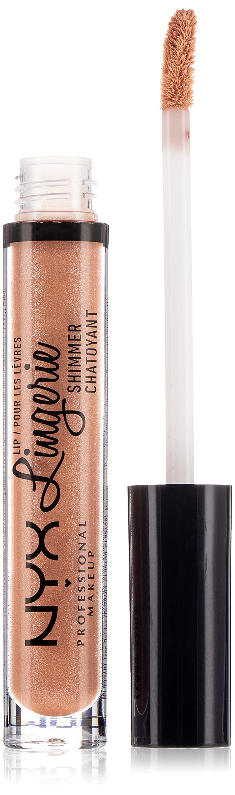 Nyx Professional Makeup Lip Lingerie Shimmer Gloss - Sable, 0.11 Ounce Mid-Tone Beige