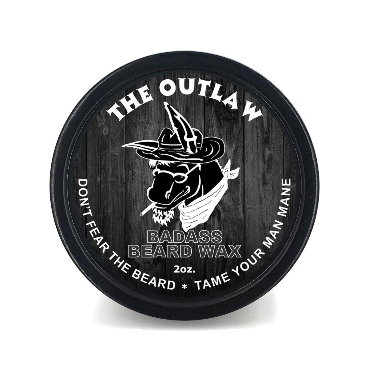 Badass Beard Care Beard Wax - The Outlaw Scent, 2 Oz, Softens & Densifies Beard Hair