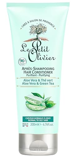 Le Petit Olivier Aloe Vera & Green Tea Conditioner - 6.76 oz - Purifies & Detangles Hair